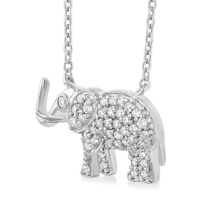 Vesper Nova Elephant Petite Diamond Fashion Pendant
