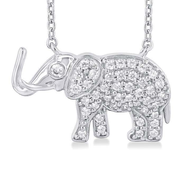 Vesper Nova Elephant Petite Diamond Fashion Pendant