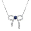 Nimbus Bow Petite Gemstone Diamond Fashion Pendant