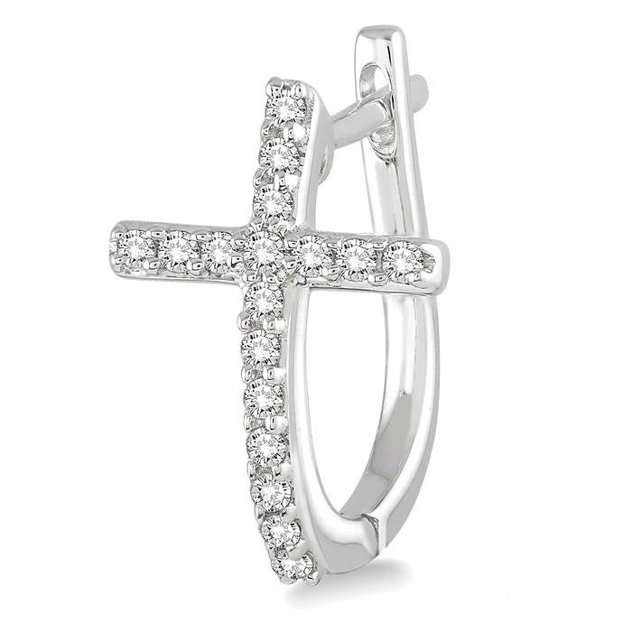 Cross Diamond Earrings