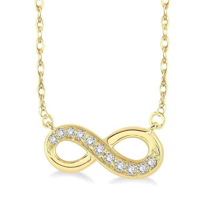 Ulyssa Horizon Infinity Petite Diamond Fashion Pendant