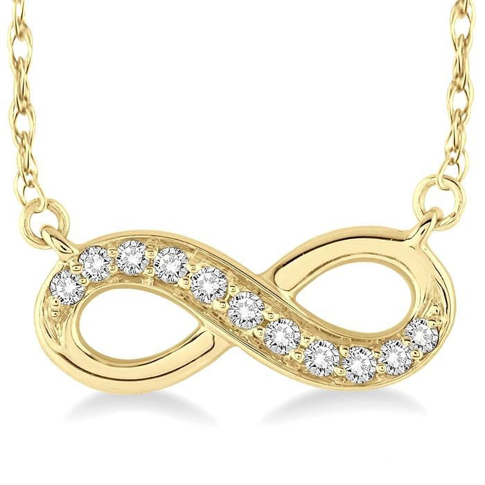 Ulyssa Horizon Infinity Petite Diamond Fashion Pendant