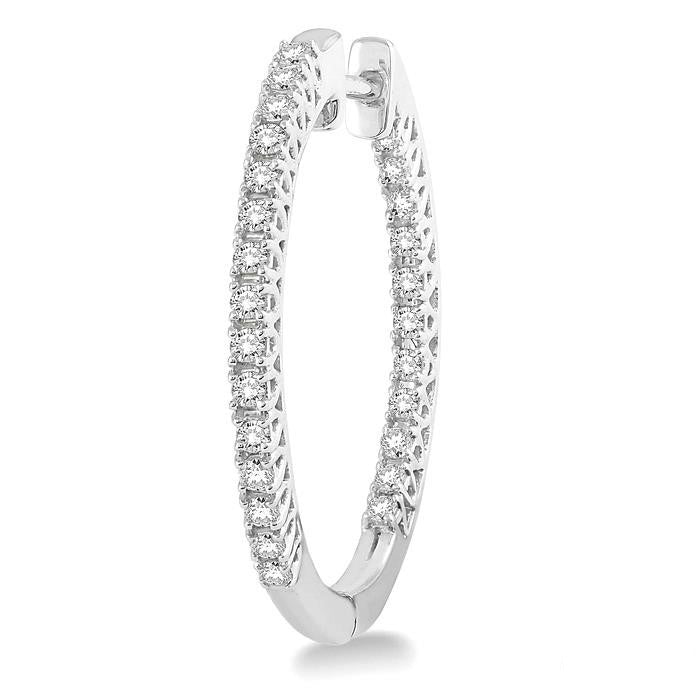 Seraphic Perseus 14K White Gold Diamond Earrings