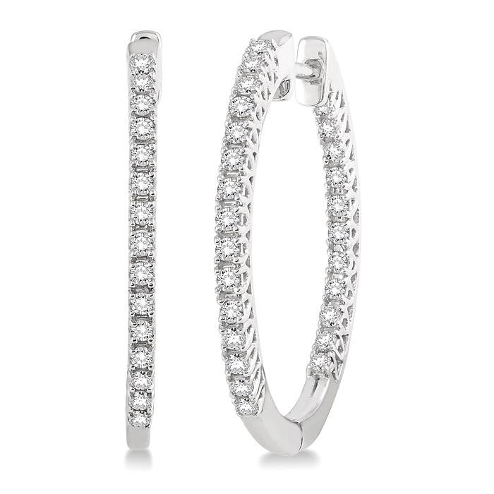 Seraphic Perseus 14K White Gold Diamond Earrings