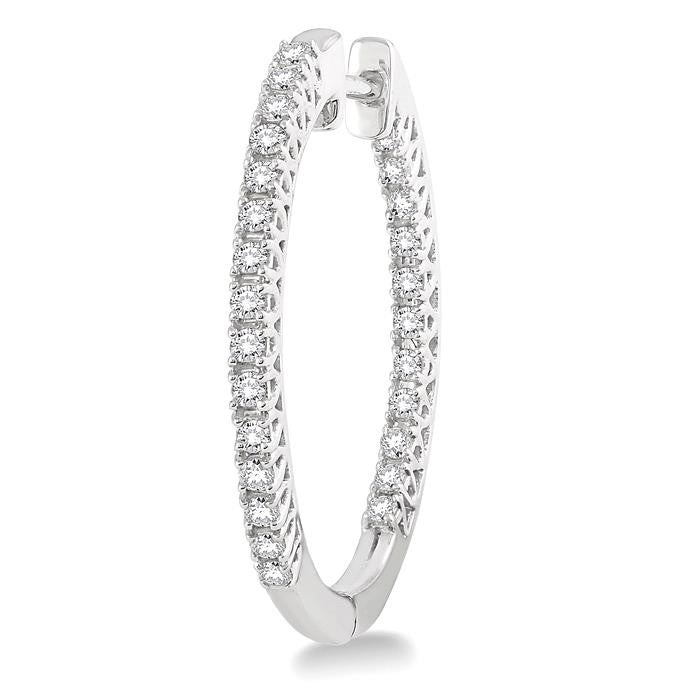 Seraphic Perseus 14K White Gold Diamond Earrings