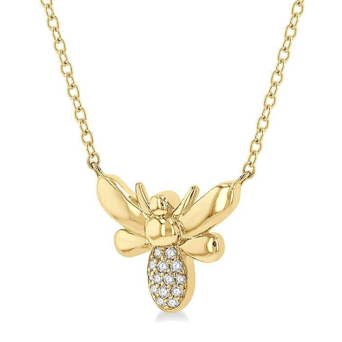 Nettle Allure Bumble Bee Petite Diamond Fashion Pendant