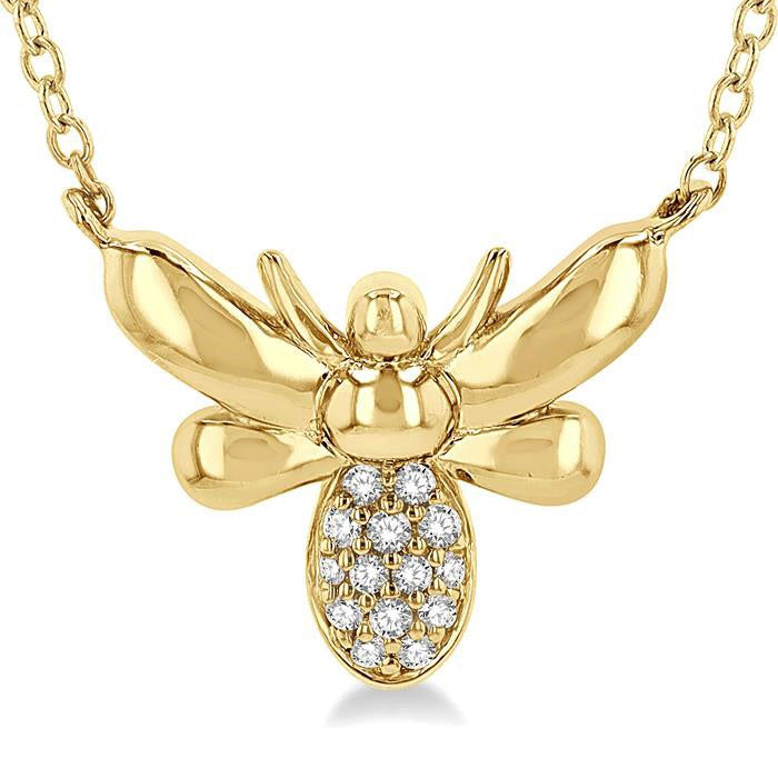 Nettle Allure Bumble Bee Petite Diamond Fashion Pendant