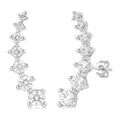 1 Ctw Round Cut Diamond Fashion Climbers in 14K White Gold
