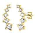 Petite Diamond Fashion Ear Climbers