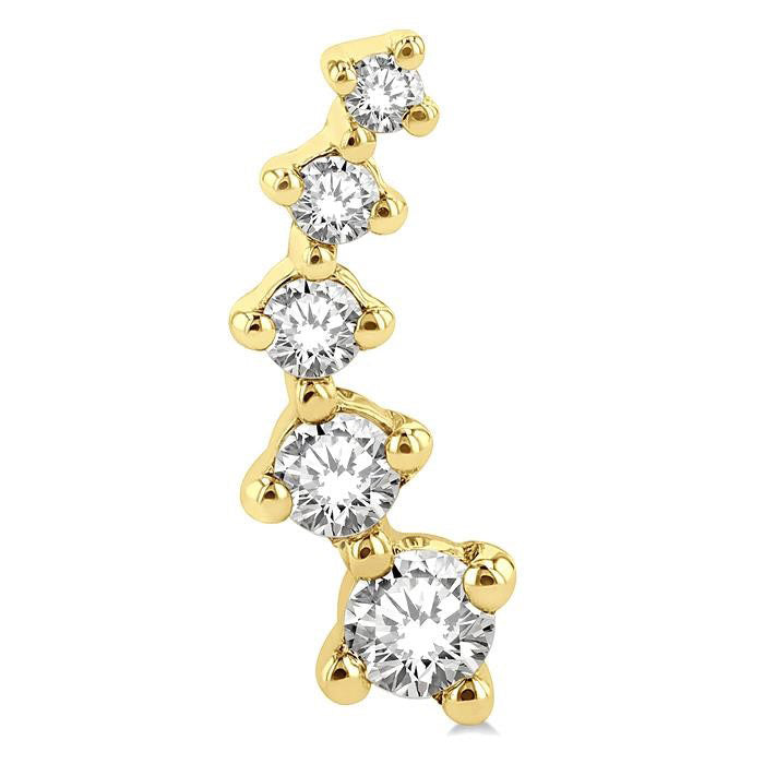 Petite Diamond Fashion Ear Climbers