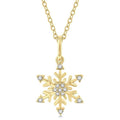 Umbria Cyra Snow Flake Petite Diamond Fashion Pendant