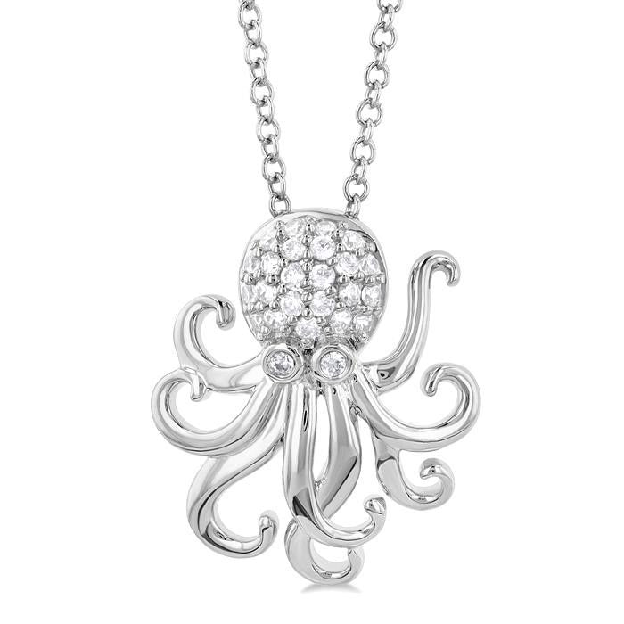 Isolde Vale Octopus Petite Diamond Fashion Pendant