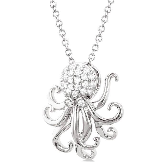 Isolde Vale Octopus Petite Diamond Fashion Pendant