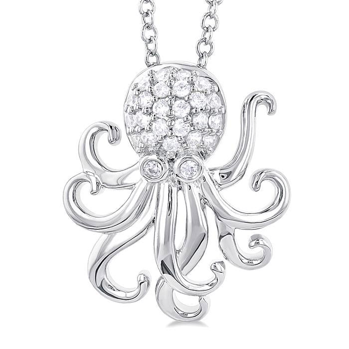 Isolde Vale Octopus Petite Diamond Fashion Pendant