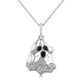Noctiva Diamond Ghost Pendant in 10K White Gold