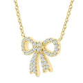 Zaira Étoile Bow Petite Diamond Fashion Pendant