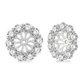 DorZen RaXe 14K White Gold Diamond Statement Earrings