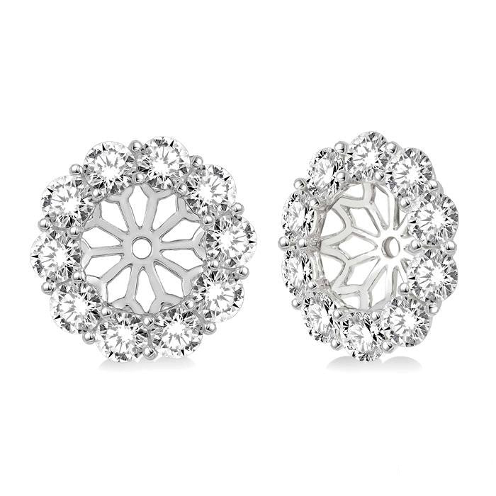DorZen RaXe 14K White Gold Diamond Statement Earrings