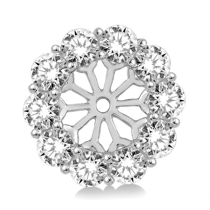 DorZen RaXe 14K White Gold Diamond Statement Earrings