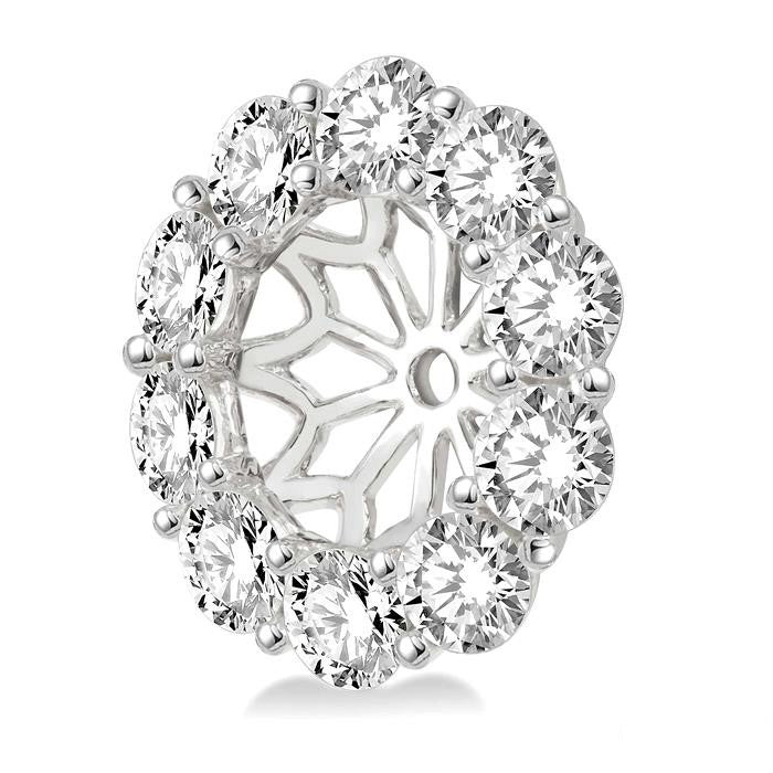 DorZen RaXe 14K White Gold Diamond Statement Earrings