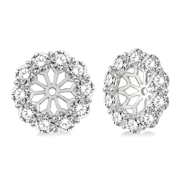 DorZen RaXe 14K White Gold Diamond Statement Earrings