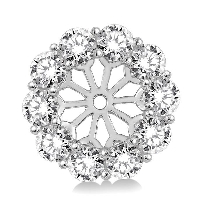 DorZen RaXe 14K White Gold Diamond Statement Earrings