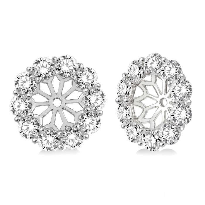 ArLin 14K White Gold Diamond Statement Earrings