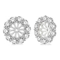 ArLin 14K White Gold Diamond Statement Earrings