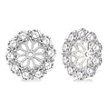 ArLin 14K White Gold Diamond Statement Earrings