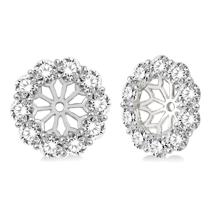 ArLin 14K White Gold Diamond Statement Earrings