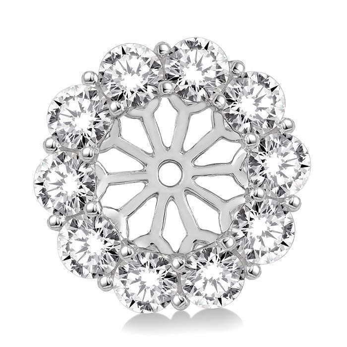 ArLin 14K White Gold Diamond Statement Earrings