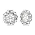 LoLin MirOraCa 14K White Gold Diamond Statement Earrings
