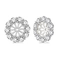LoLin MirOraCa 14K White Gold Diamond Statement Earrings