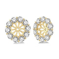 CelAeAe 14K White Gold Diamond Statement Earrings