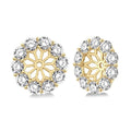 CelAeAe 14K White Gold Diamond Statement Earrings