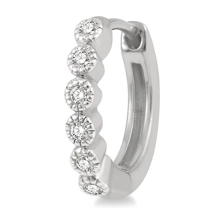 Petite Diamond Huggie Fashion Earrings