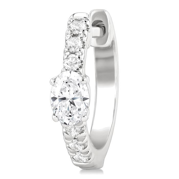 LysIonLo SolVioDor 14K White Gold Diamond Fashion Earrings