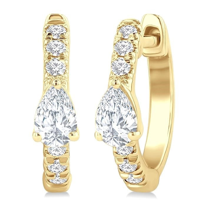 VerValVal SolLuxVer 14K White Gold Diamond Fashion Earrings