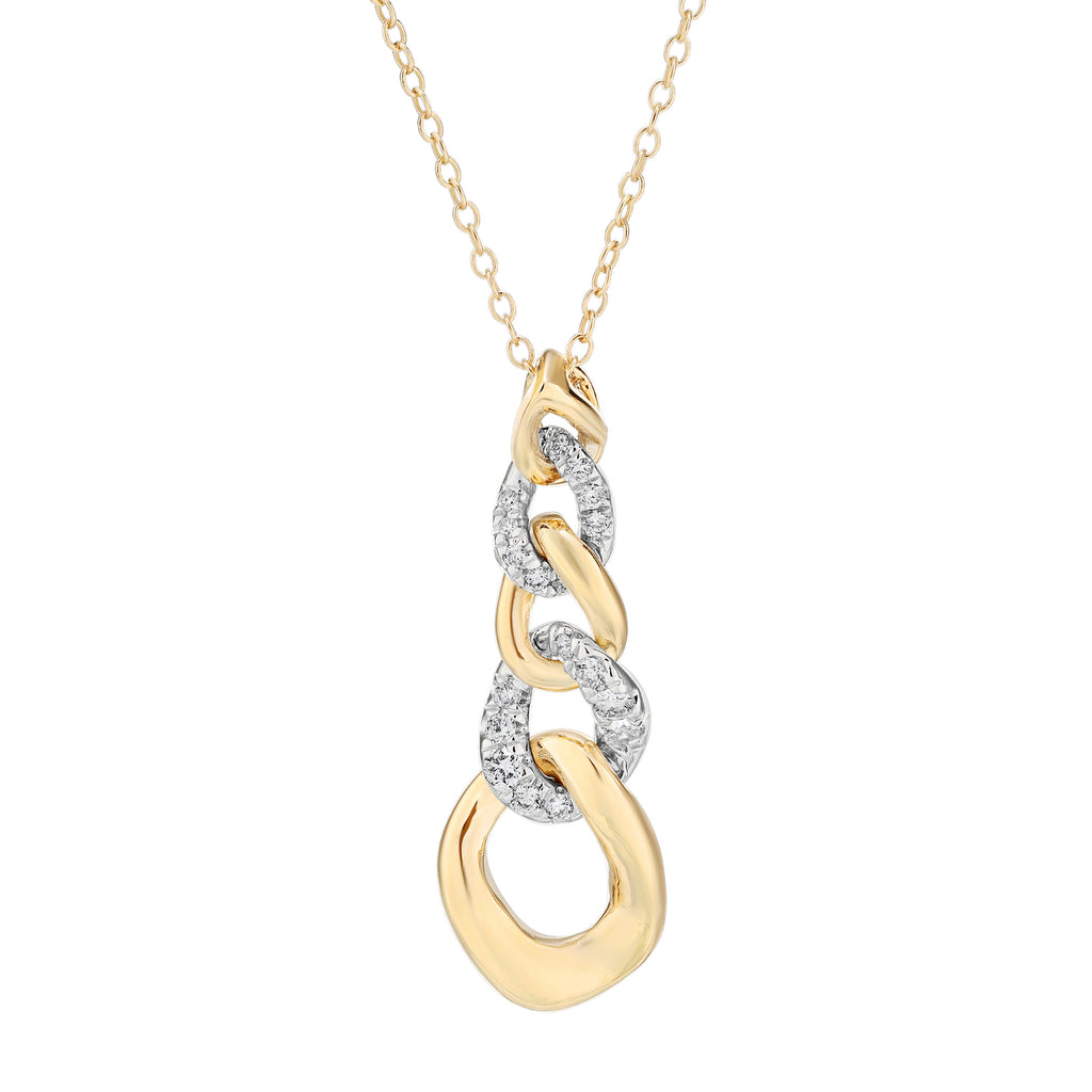 Diamond Graduated Cuban Link Pendant