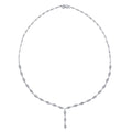  Diamond Baguette and Round Necklace
