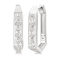 Pear Shape Diamond Hoop Earrings