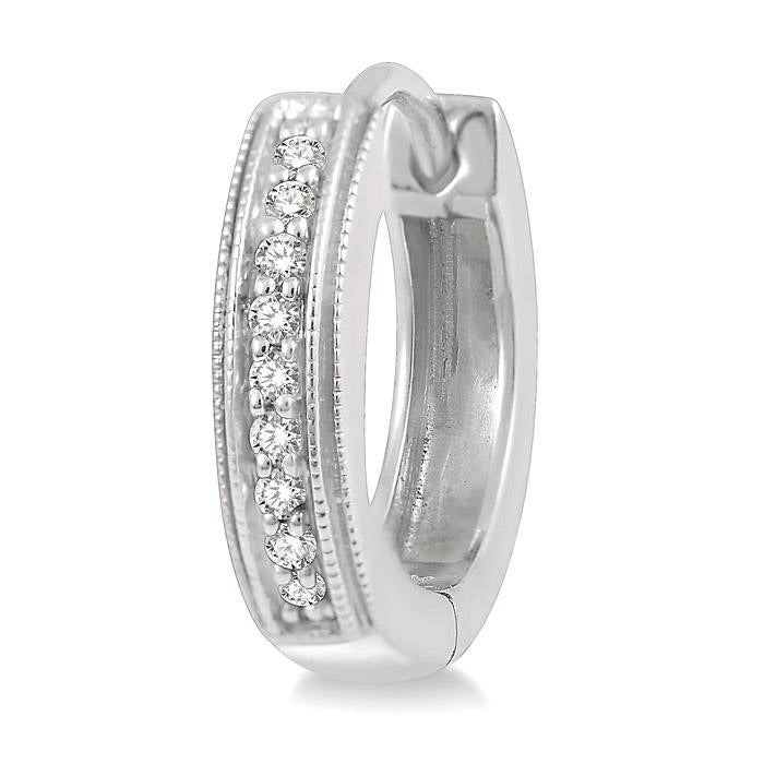 Diamond Petite Huggie Earrings