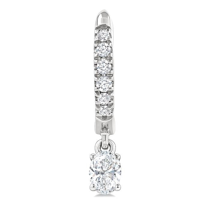 IonLoXe 14K White Gold Diamond Fashion Earrings