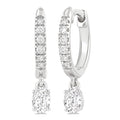 IonLoXe 14K White Gold Diamond Fashion Earrings