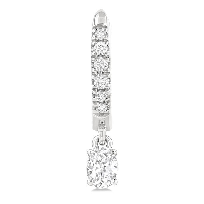 IonLoXe 14K White Gold Diamond Fashion Earrings