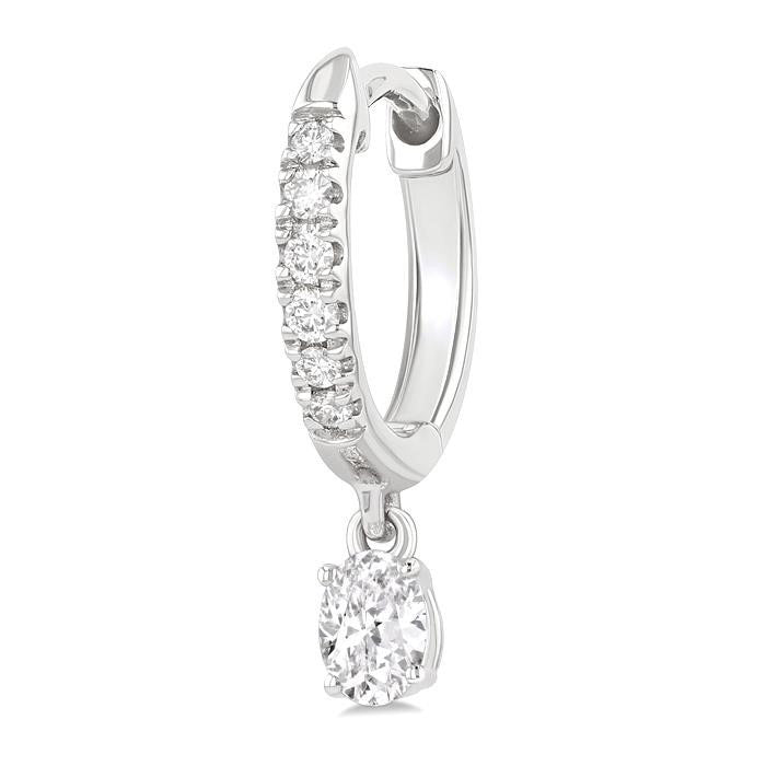 IonLoXe 14K White Gold Diamond Fashion Earrings
