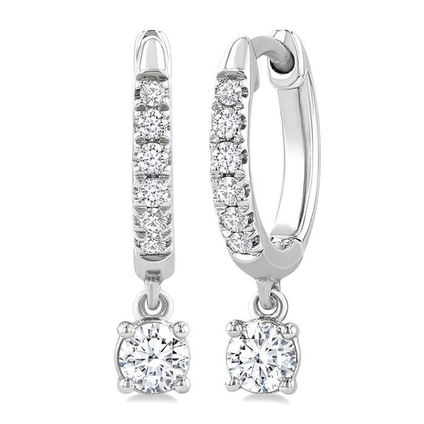 NoXeLys 14K White Gold Diamond Fashion Earrings