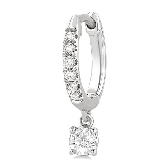 NoXeLys 14K White Gold Diamond Fashion Earrings