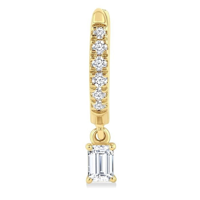 VelElSol OraArCa 14K White Gold Diamond Fashion Earrings