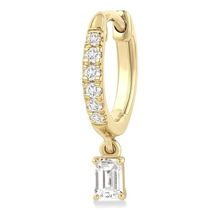 VelElSol OraArCa 14K White Gold Diamond Fashion Earrings
